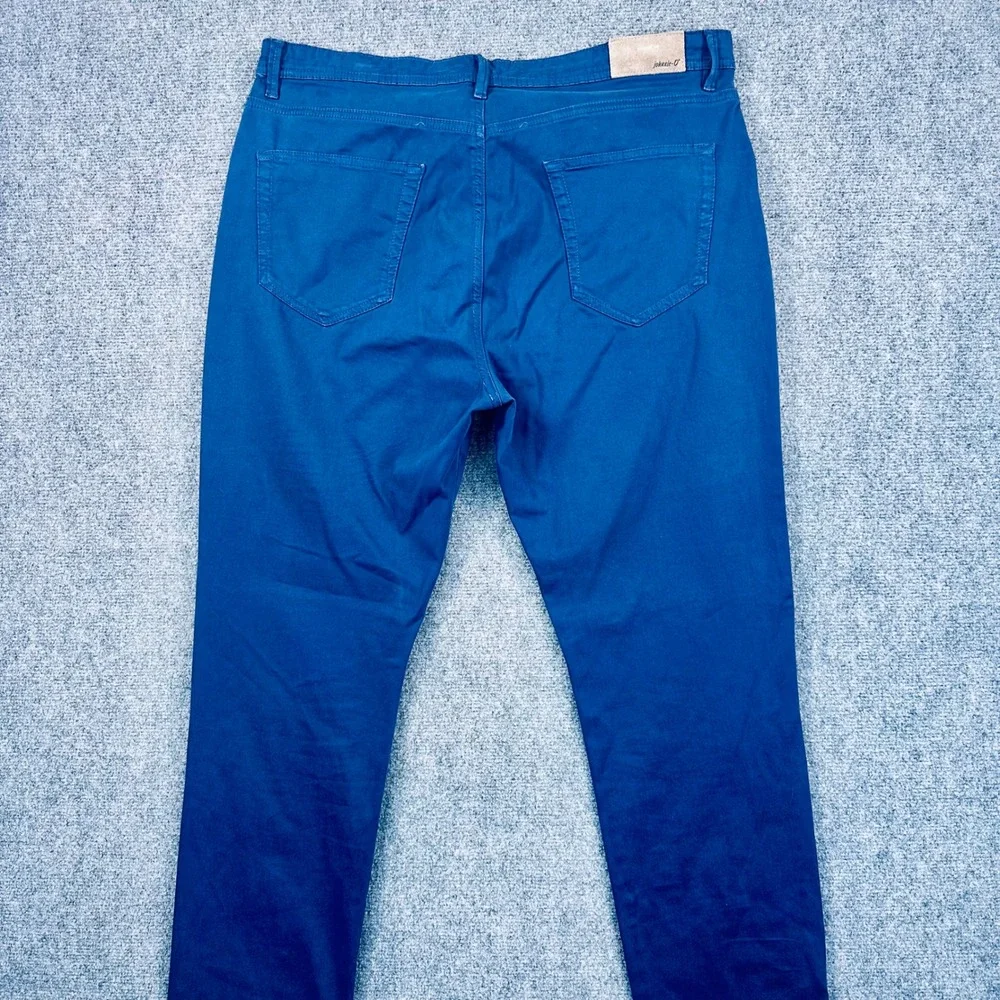 Johnnie-O Carmel 5-Pocket Chino Pants Men's 38x34 Navy Blue Stretch Straight Leg